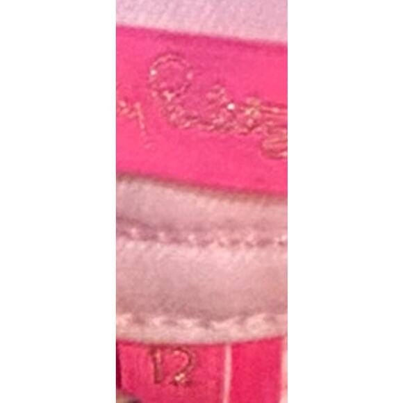 Lilly Pulitzer Colette Denim Skort Skirt Calla Lilly Pink Button Womens Size 12 - Picture 13 of 13